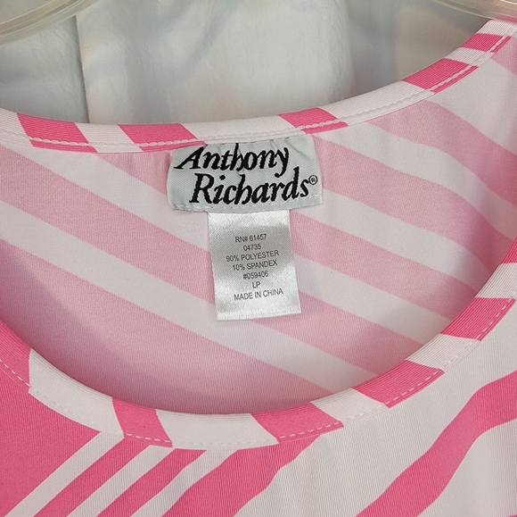 Anthony Richards Vibrant Pink and White Top - Picture 3 of 6